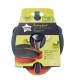 Castron Tommee Tippee, cu lingurita si capac, 6 luni +, Negru/Rosu